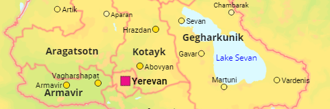 Armenien Städte und urbane Orte