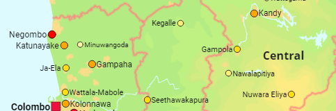 Sri Lanka Städte